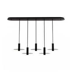 Combi Linear 5 LED Glass Pendant Light