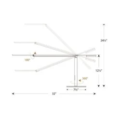 Equo LED Desk Lamp -City Lights Store koncept lighting equo led desk lamp line drawing