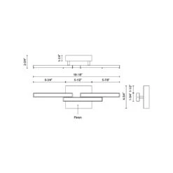 Anello Minor LED Bath Vanity Light 20 Anello Minor LED Bath Vanity Light -City Lights Store kuzco anello minor led bath vanity light line drawing 01 nh