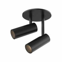 Downey LED Semi Flush Ceiling Light -City Lights Store kuzco downey led semi flush ceiling light 09