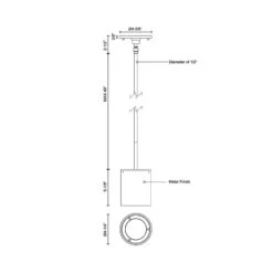 Lamar Outdoor LED Pendant Light -City Lights Store kuzco lamar outdoor led pendant light line drawing nh