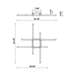 Blade LED Flush Mount Ceiling Light 13 Blade LED Flush Mount Ceiling Light -City Lights Store kuzco lighting blade led flush mount ceiling light line drawing f012501d cfa2 432e 876d 249cfcba7aef