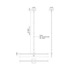 Blade LED Linear Pendant Light -City Lights Store kuzco lighting blade led linear pendant light line drawing d0f05217 87ab 416d b3ee f847aa09b3ad