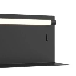 Dresden LED Tube Wall Light With Shelf -City Lights Store kuzco lighting dresden led tube wall light with shelf 03