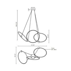 Isho LED Chandelier 25 Isho LED Chandelier -City Lights Store kuzco lighting isho led chandelier line drawing 02 ac58c94c 7d35 4fc8 8de0 3c15fd73c45a