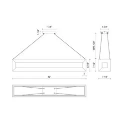 Morina LED Linear Pendant Light -City Lights Store kuzco lighting morina led linear pendant light line drawing a4eaed03 f266 4162 a9d0 3729c763f55d