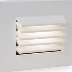LEDme Horizontal Louvered LED Step And Wall Light -City Lights Store ledme horizontal louvered led step and wall light 06