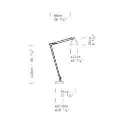 JJ Reading LED Floor Lamp -City Lights Store leucos jj reading led floor lamp line drawing