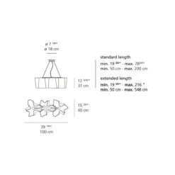 Artemide Logico Triple Linear Pendant Light 19 Artemide Logico Triple Linear Pendant Light -City Lights Store logico triple linear pendant light line drawing 02