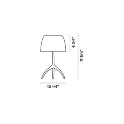 Lumiere 30th Table Lamp -City Lights Store lumiere 30th table lamp line drawing 02
