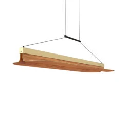 Omma LED Long Leaf Pendant Light
