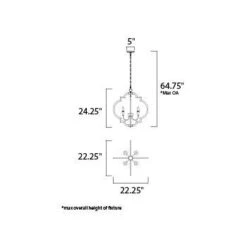 Crest Chandelier -City Lights Store maxim lighting crest chandelier line drawing 01