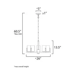 Dart Chandelier 30 Dart Chandelier -City Lights Store maxim lighting dart chandelier line drawing 02
