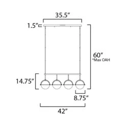 Duke Linear Pendant Light -City Lights Store maxim lighting duke linear pendant light line drawing 4d20e590 928e 4c44 8f71 01be81293b5b