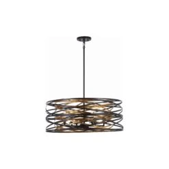 Vortic Flow Drum Pendant Light