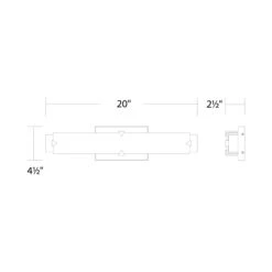 Carlisle LED Bath Vanity Light -City Lights Store modern forms carlisle led bath vanity light line drawing 01 e9087072 da34 4d5d b3e0 84212880776d