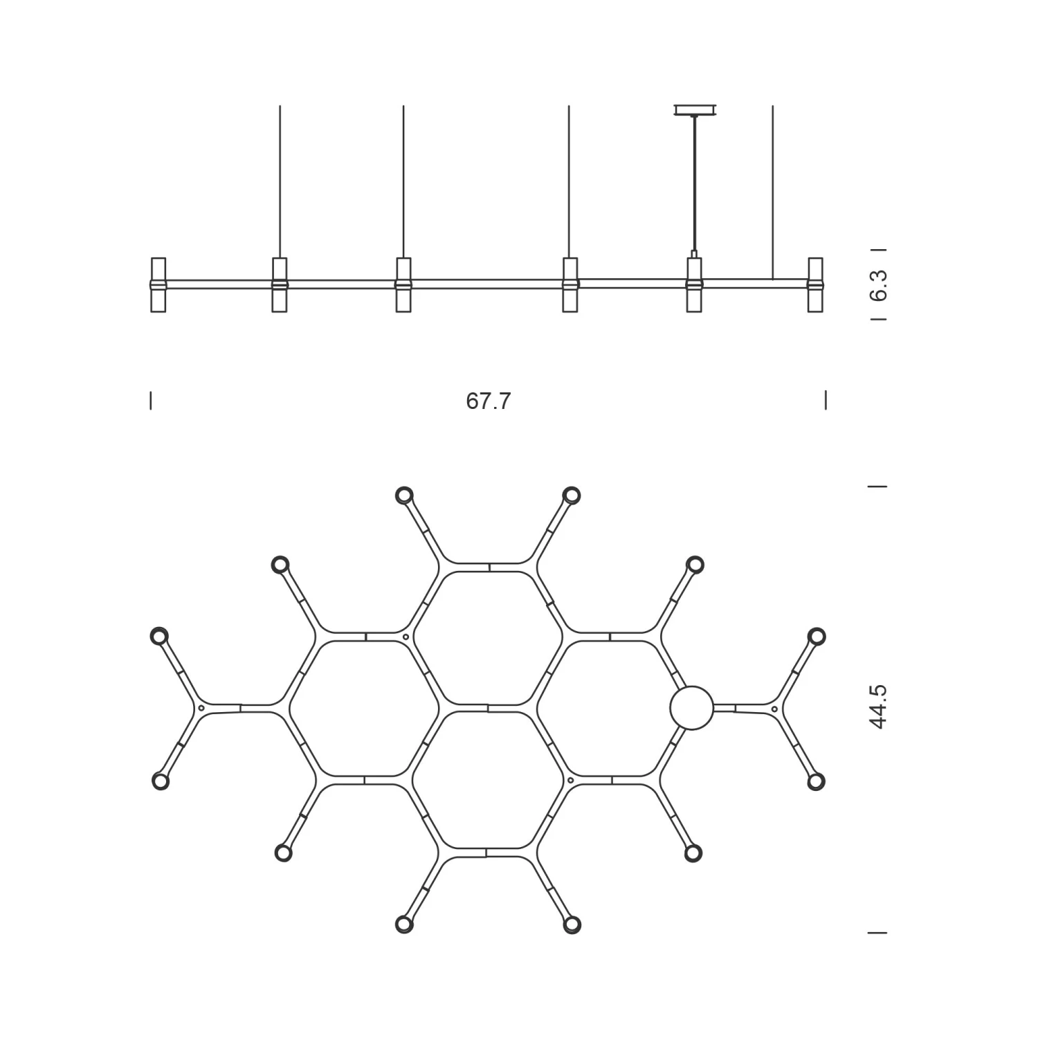 Nemo Crown Plana Mega Pendant Light 8 Nemo Crown Plana Mega Pendant Light - Image 6
