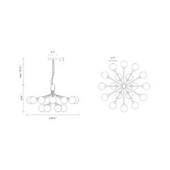 Apiales Chandelier -City Lights Store nuura apiales chandelier line drawing 03 b09bea2a d465 4b16 aa11 c6b561323e9a