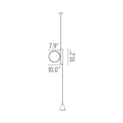Flos OK LED Floor Light -City Lights Store ok led floor pendant light line drawing