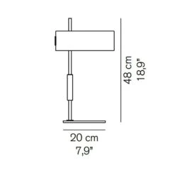 1953 Table Lamp 11 1953 Table Lamp -City Lights Store oluce 1953 table lamp line drawing