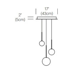 Bola LED Chandelier 27 Bola LED Chandelier -City Lights Store pablo bola led chandelier line drawing 01