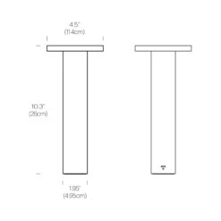 Luci LED Table Lamp 25 Luci LED Table Lamp -City Lights Store pablo luci led table lamp line drawing