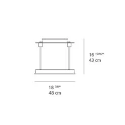 Artemide Pausania LED Table Lamp -City Lights Store pausania led table lamp line drawing