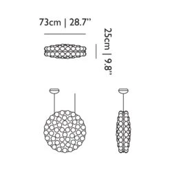 Prop Light Round LED Suspension Light -City Lights Store prop light round led suspension light line drawing 03