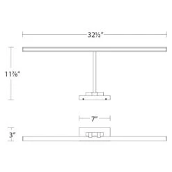 Reed LED Swing Arm Light 28 Reed LED Swing Arm Light -City Lights Store reed led swing arm light line drawing 03