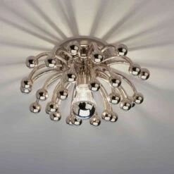 Anemone Flush Mount Ceiling Light -City Lights Store robert abbey anemone flush mount ceiling light 05