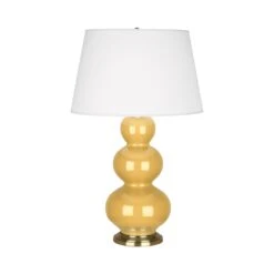Triple Gourd Table Lamp -City Lights Store robert abbey triple gourd table lamp 25