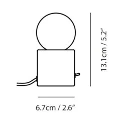 Castle Muse Table Lamp -City Lights Store seed design castle muse led table lamp line drawing