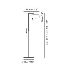 Lalu Floor Lamp -City Lights Store seed design lalu floor lamp line drawing