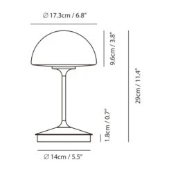 Pensee LED Table Lamp -City Lights Store seed design pensee led table lamp line drawing