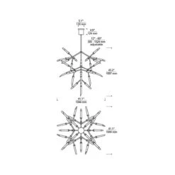 Spur Grande LED Chandelier 15 Spur Grande LED Chandelier -City Lights Store spur grande led chandelier line drawing