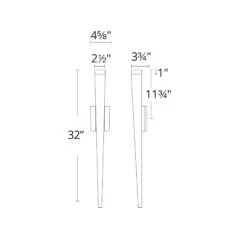 Staff Outdoor LED Wall Light -City Lights Store staff outdoor led wall light line drawing