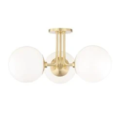 Stella 3-Light Semi-Flush Mount Ceiling Light