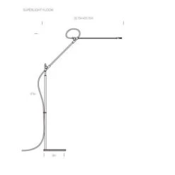 Superlight LED Floor Lamp -City Lights Store superlight led floor lamp light line drawing 01