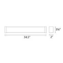 Svelte LED Bath Vanity Wall Light -City Lights Store svelte led bath vanity wall light line drawing 03