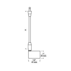 Bolt Low Voltage Head 13 Bolt Low Voltage Head -City Lights Store tech lighting bolt low voltage head line drawing