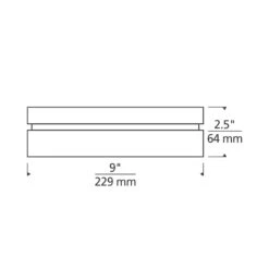 Boxie LED Flush Mount Ceiling Light -City Lights Store tech lighting boxie led flush mount ceiling light line drawing 02