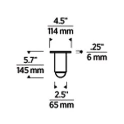Ebell LED Semi Flush Mount Ceiling Light -City Lights Store tech lighting ebell led flush mount ceiling light line drawing 02 24f25e83 a1a6 4b8a 853a c0760c851858
