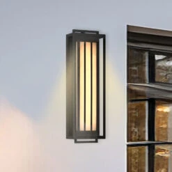 Eastly Outdoor LED Wall Light -City Lights Store the great outdoors eastly outdoor led wall light lifestyle 02 29595fab 2407 4fa3 aa78 60ff34e657d4