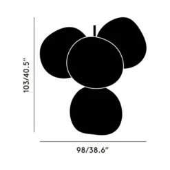 Tom Dixon Melt LED Chandelier -City Lights Store tom dixon melt led chandelier line drawing 01