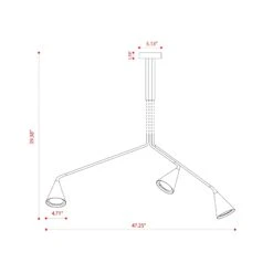 Gordon Telescopic Multi Light Semi-Flush Mount Ceiling Light -City Lights Store tooy gordon telescopic multi light flush mount ceiling light line drawing 95e0d5fe 2e38 4874 af8e 33d92b0c65b4