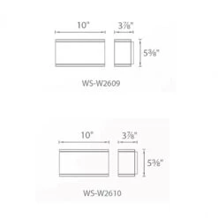 Tube Horizontal Outdoor LED Wall Light -City Lights Store tuble horizontal outdoor led wall light line drawing