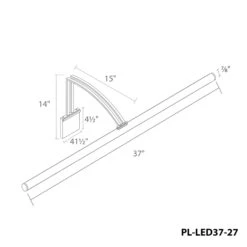 Vibe LED Picture Light -City Lights Store vibe led picture light line drawing 03