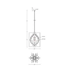 C10421 Chandelier -City Lights Store vinci lighting c10421 chandelier line drawing 02