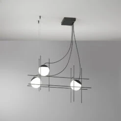 Plot Frame LED Pendant Light -City Lights Store vistosi plot frame led pendant light 05