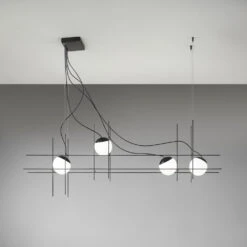 Plot Frame LED Pendant Light -City Lights Store vistosi plot frame led pendant light 06
